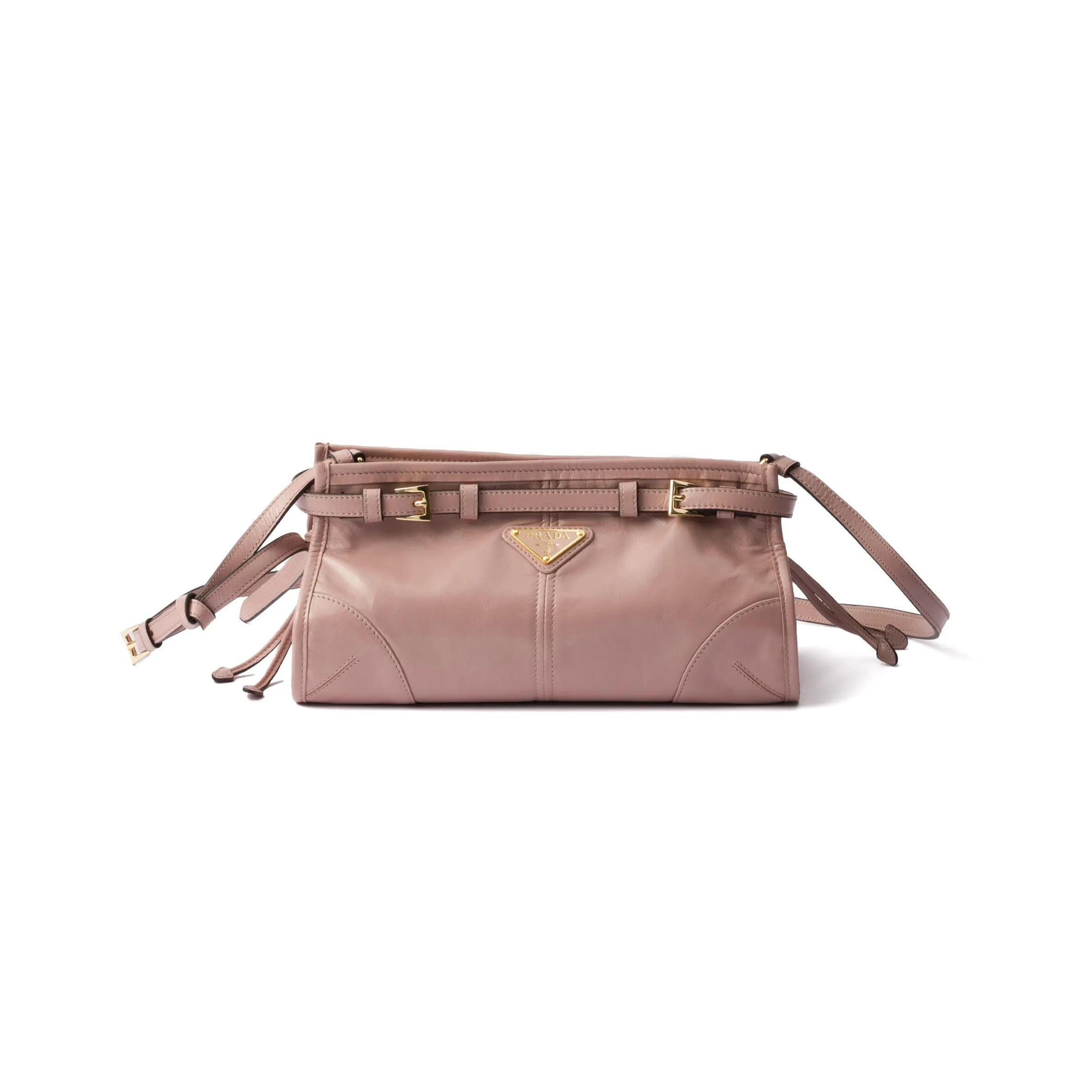 PRADA BONNIE SMALL LEATHER SHOULDER BAG 1BH215  (26*14*12cm)